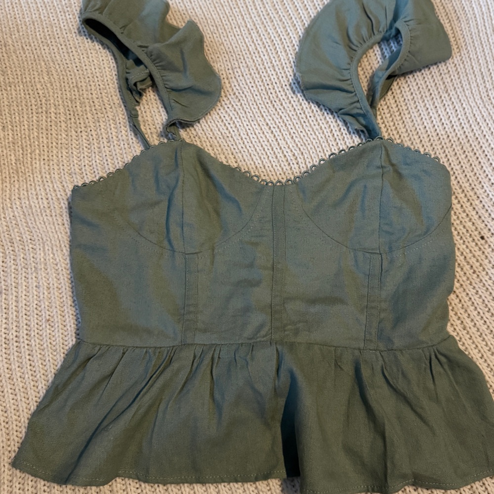 Women's Mi Ami Med Sage Green Blouse